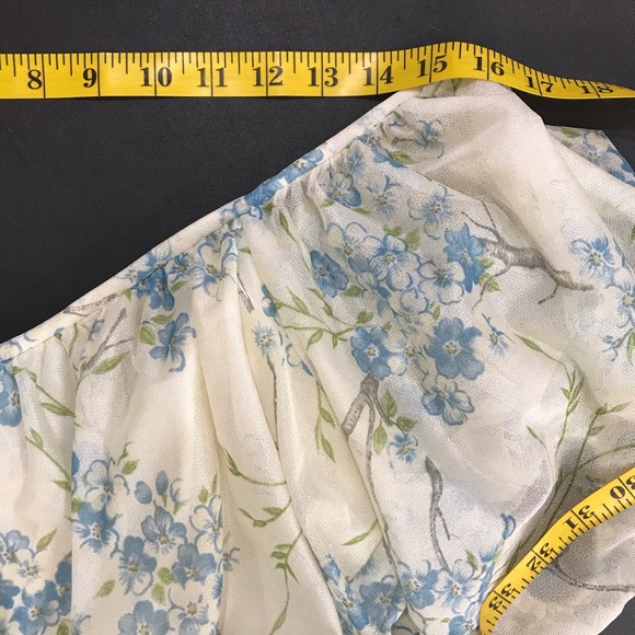 Vintage floral full length dress size 4 - Picture 6 of 7